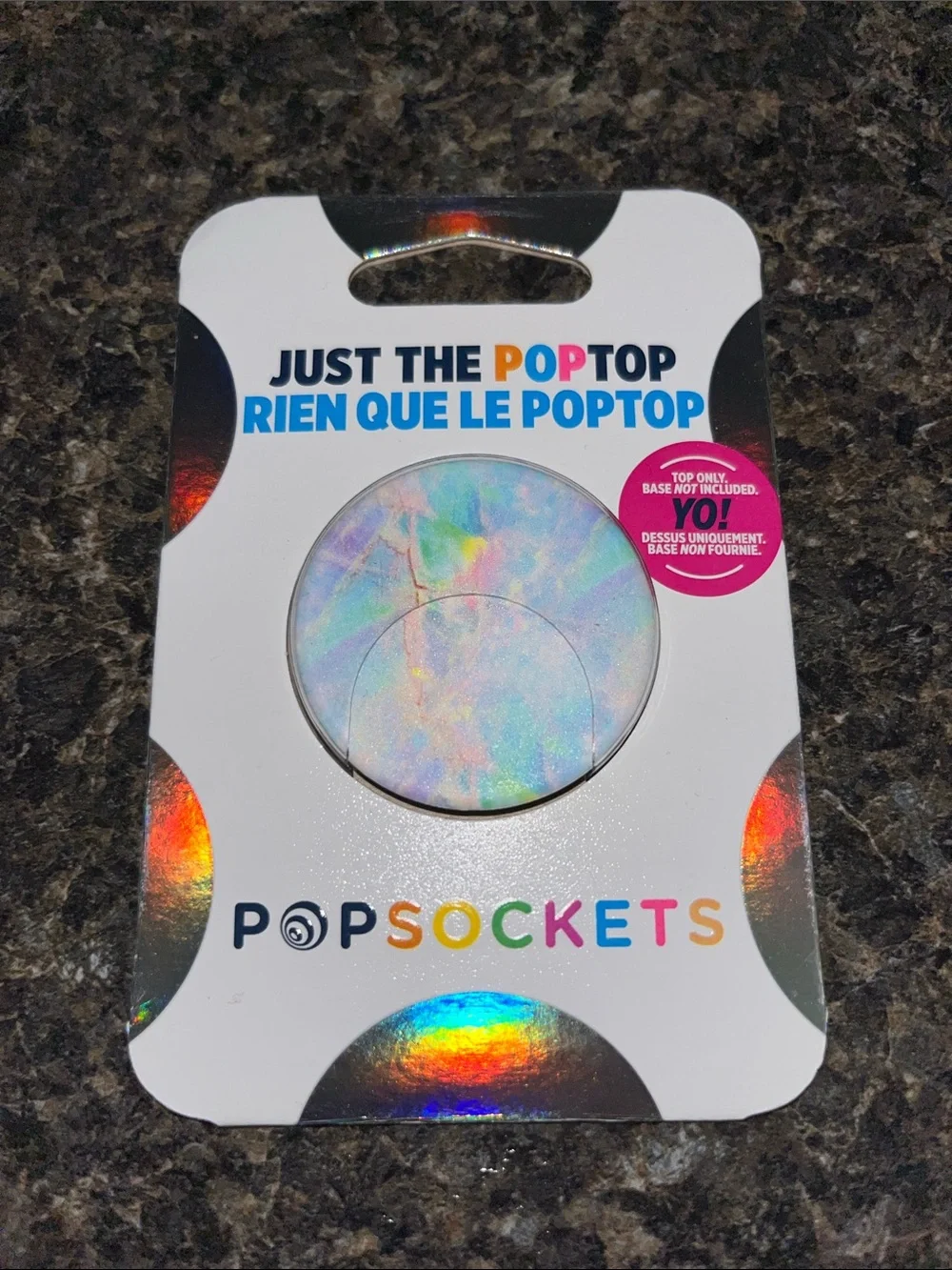 PopSocket Just The PopTop Iridescent Marble Phone Grip - Pastel Multicolor